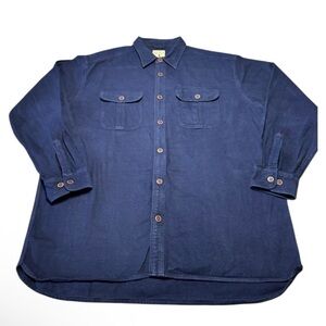 Red Head Brand Co. Navy Blue Flannel Button Down Shirt – Men’s XLT